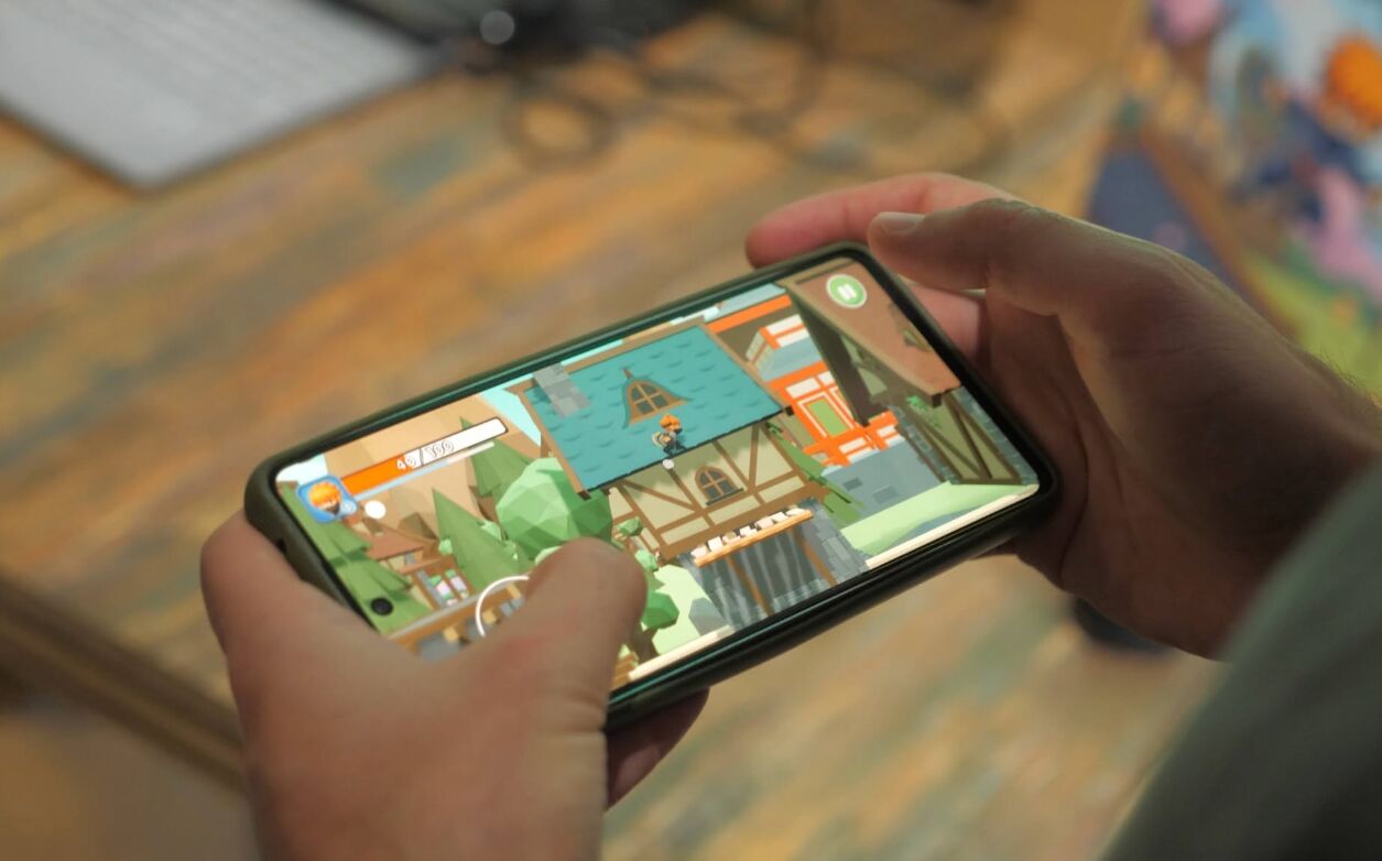 Ninja Tower on a phone