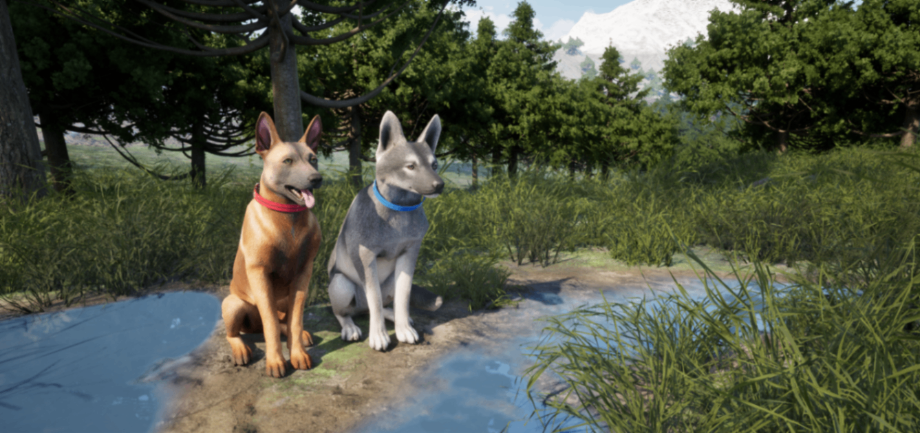 Miguel & Shuri: Intro to the dog-adventuring game